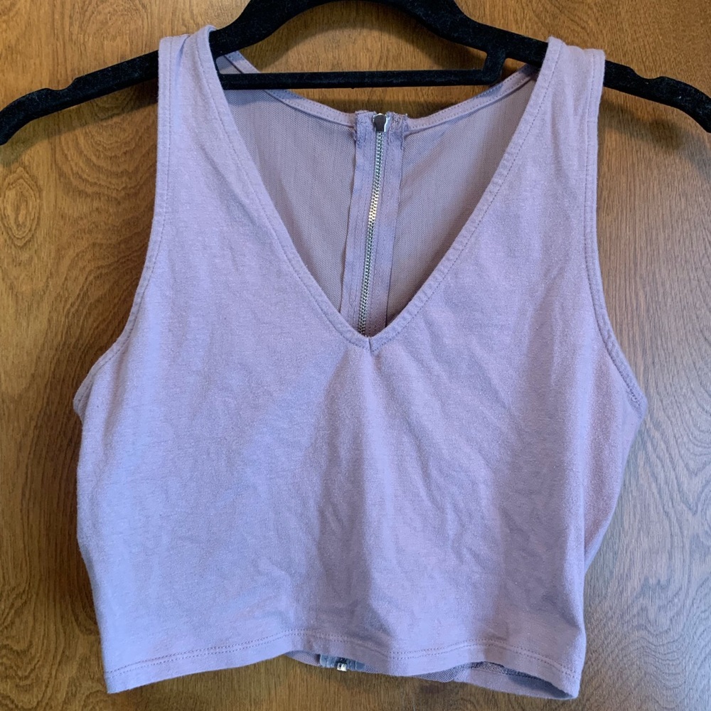 Mauve Crop Top